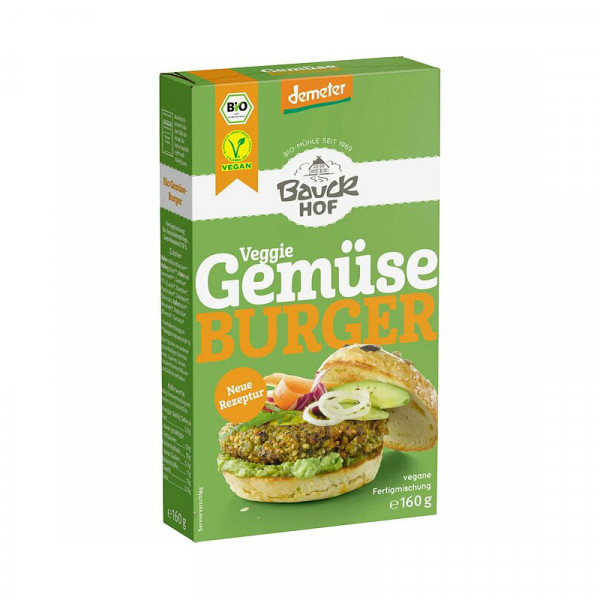 Bauck Hof BIO Demeter Gemüse Burger 160 g vegan