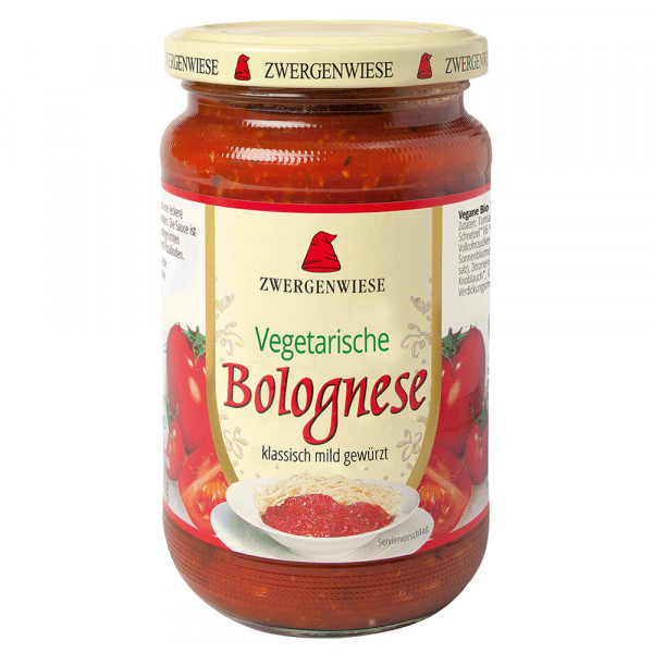 Zwergenwiese BIO Tomatensauce Vegetarische Bolognese 340 g