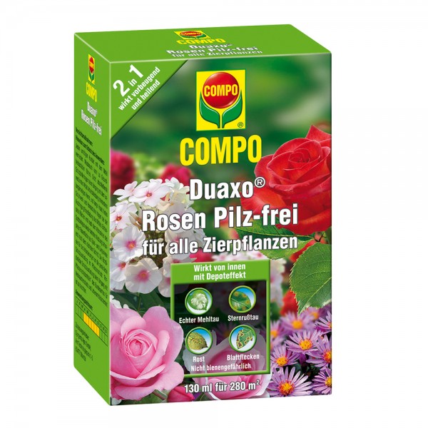 COMPO Duaxo Rosen Pilz-frei für alle Zierpflanzen 130 ml