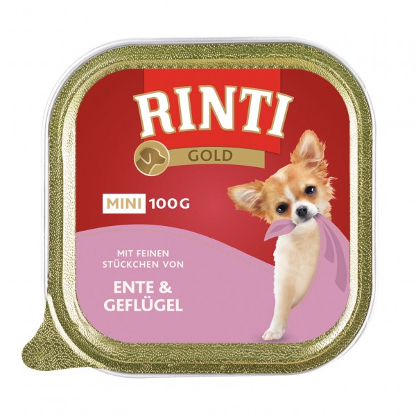 Rinti Gold Mini Ente & Geflügel 100 g Schale