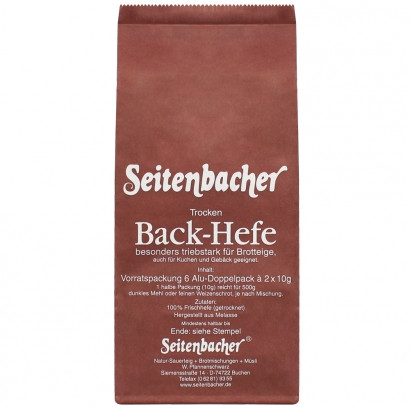 Seitenbacher Trockenbackhefe 6 x 20 g
