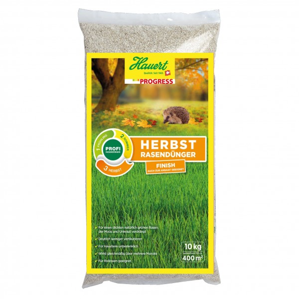 Hauert Profi Herbst Rasendünger Progress Finish 10 kg für 400 m²
