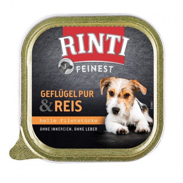 Rinti Feinest Geflügel pur & Reis 150 g Schale