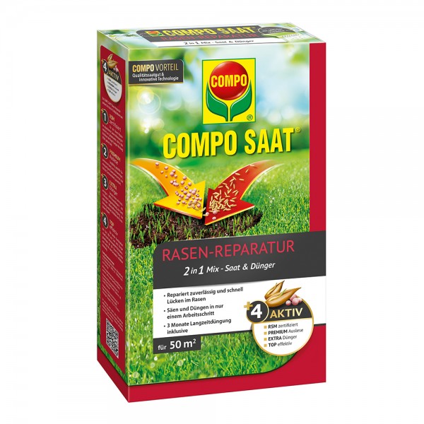COMPO Rasen-Reparatur-Mix 1,2 kg für bis zu 50 m²