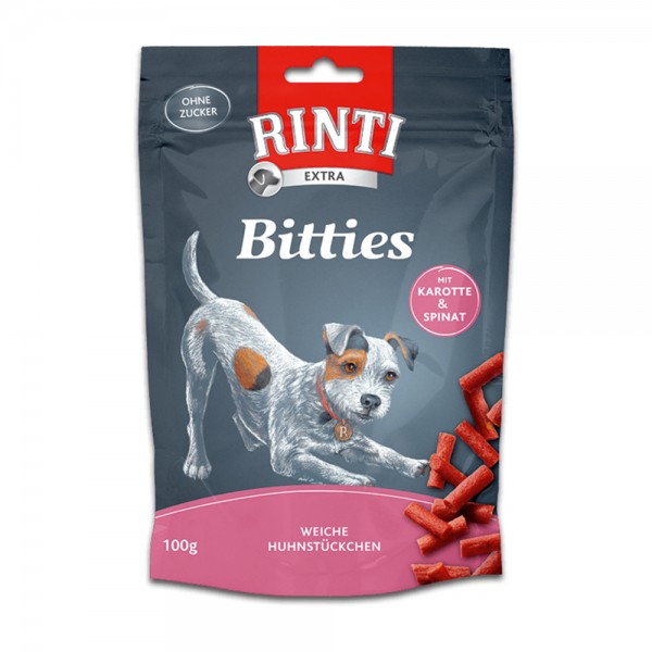 Rinti Bitties Huhn mit Karotten und Spinat 100 g