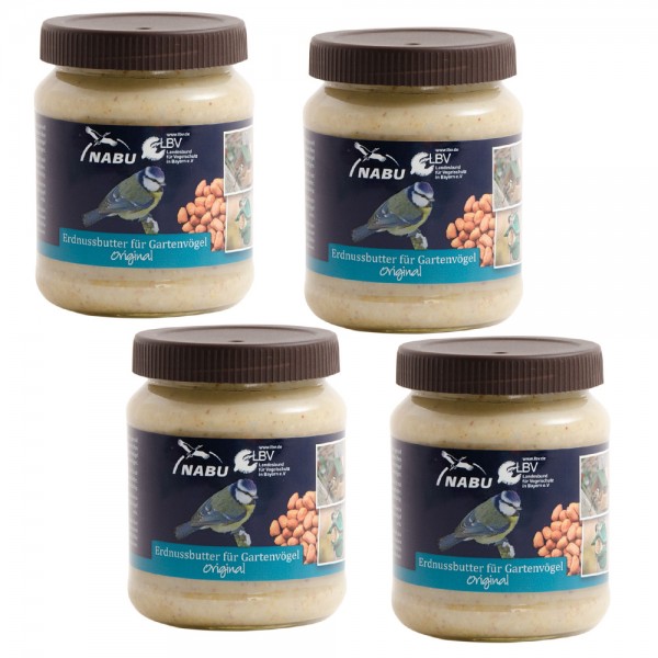 Erdnussbutter für Vögel original 101900415 4 Gläser im SPARKARTON je 330 g