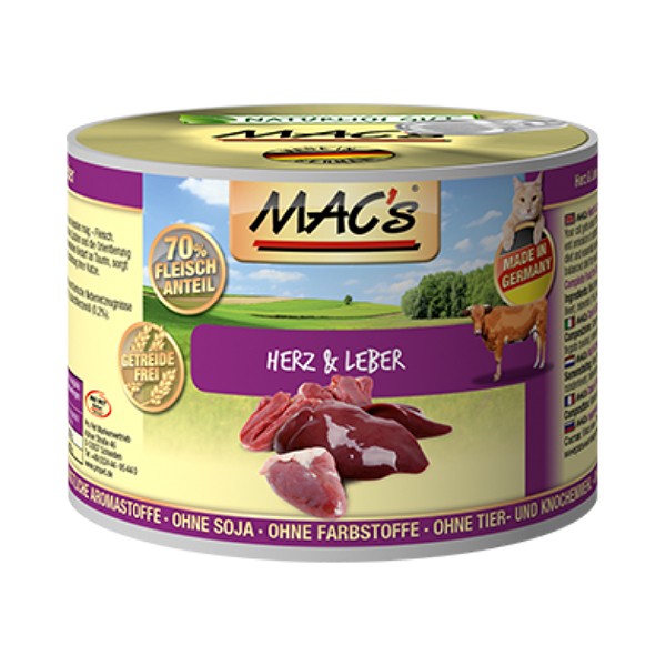 MAC’s Cat Herz & Leber 200 g Dose