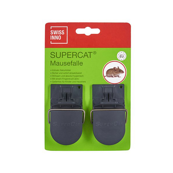 SuperCat 2 kleine Mausefallen mit ungiftigem Dauerköder