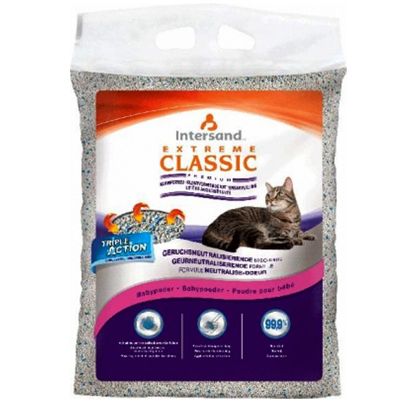 EXTREME CLASSIC Katzenstreu mit Babypuderduft klumpend 14 kg
