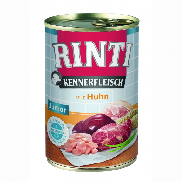 Rinti Kennerfleisch Junior mit Huhn Dose 400 g