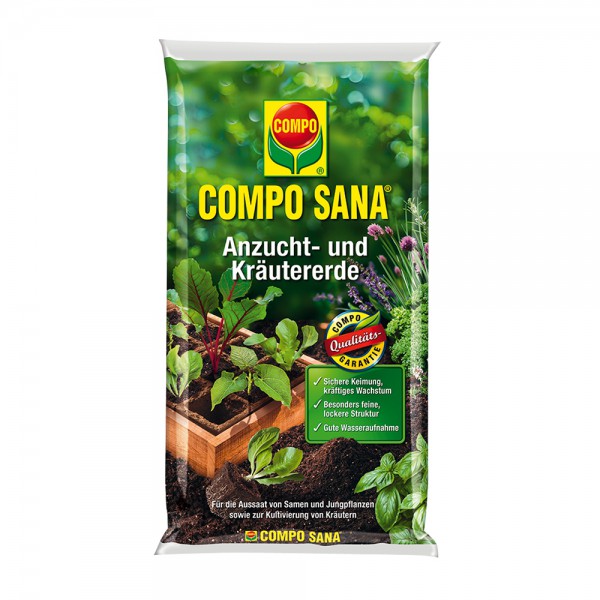 COMPO SANA Anzucht- und Kräutererde 10 Liter