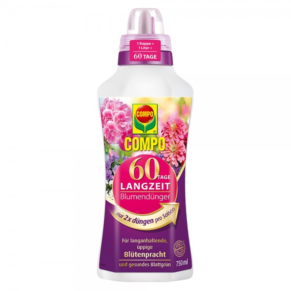 COMPO 60 Tage Langzeit Blumendünger 750 ml