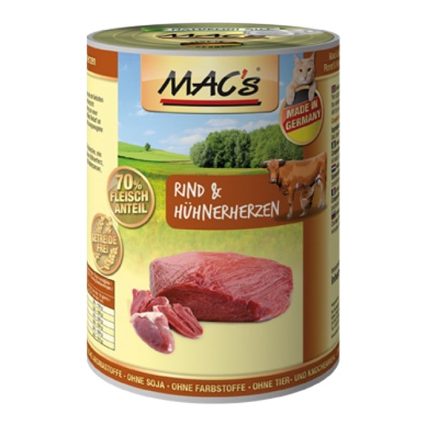 MAC’s Cat Rind & Hühnerherzen 400 g Dose