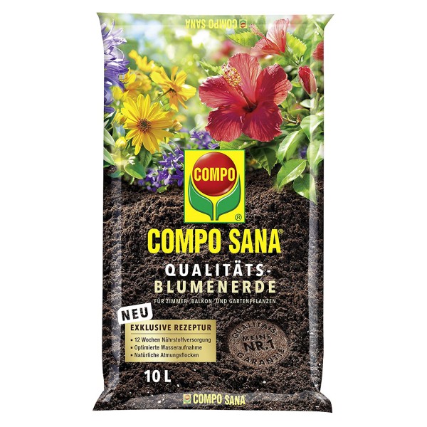 COMPO Sana Qualitäts-Blumenerde 10 Liter