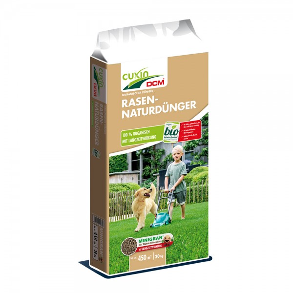 Cuxin DCM Rasen-Naturdünger 20 kg für 450 m²