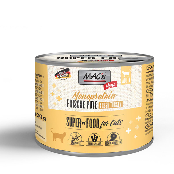 MAC's Cat MONO Pute getreidefrei 200 g Dose