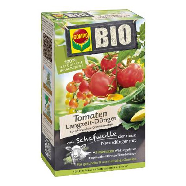 COMPO BIO Tomaten Langzeit-Dünger mit Schafwolle 750 g
