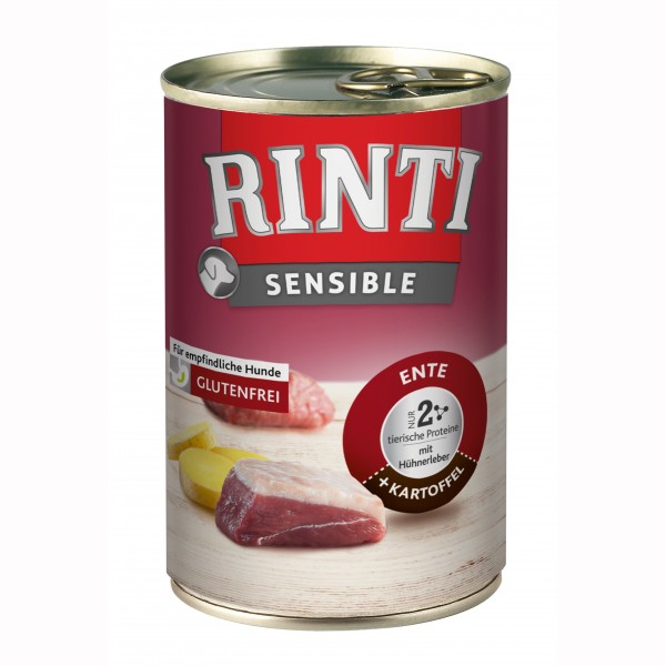 Rinti Sensible Ente + Kartoffel mit Hühnerleber 400 g