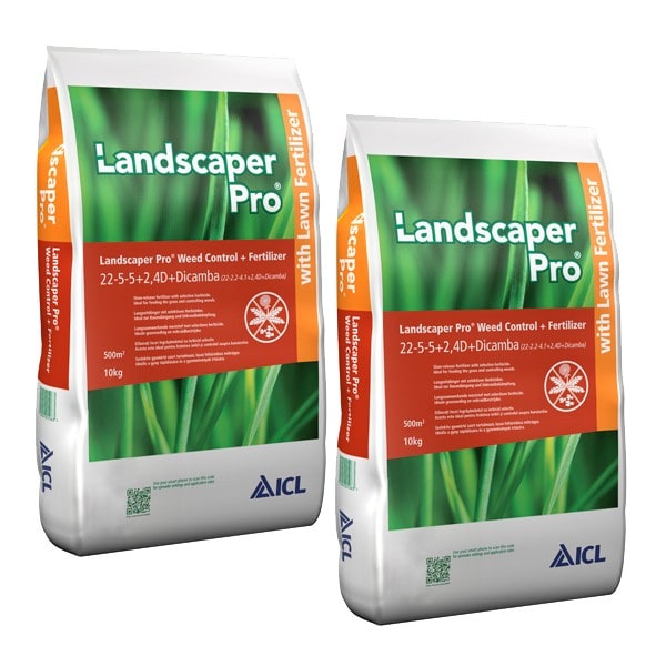 ICL Landscaper Pro Weed Control Rasendünger mit Unkrautvernichter 2 x 10 kg