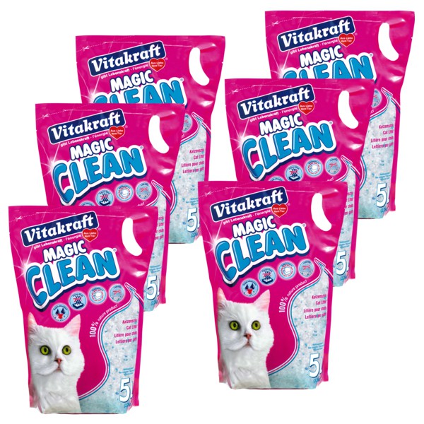 Original Vitakraft Magic Clean 6 Beutel, 30 Liter