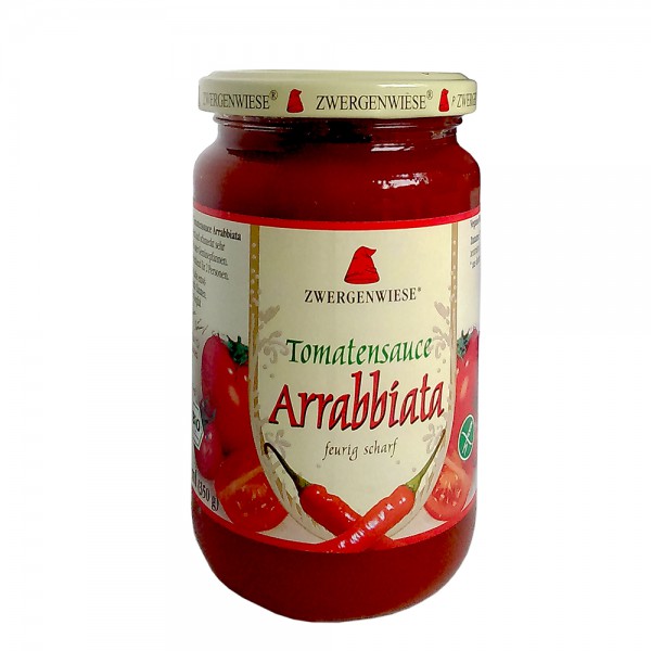 Zwergenwiese BIO Tomatensauce Arrabbiata scharf 340 g