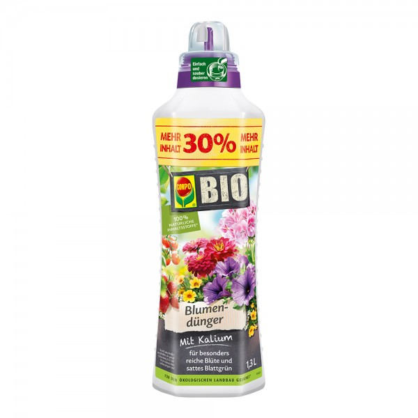 COMPO BIO Blumendünger 1,3 Liter Flasche