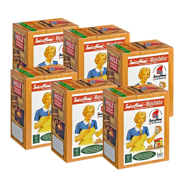 Swissflame Feueranzünder 6er Pack 3600 g