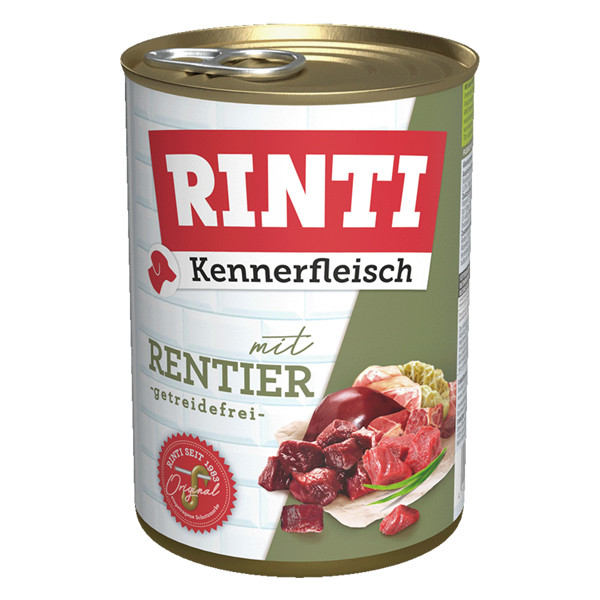 Rinti Kennerfleisch Rentier Dose 400 g getreidefrei