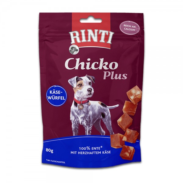 Rinti Chicko Plus Käsewürfel mit Entenfilet 80 g