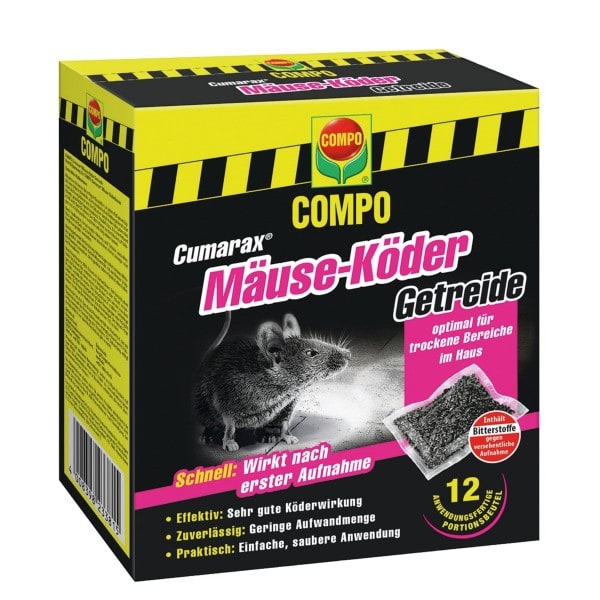 COMPO Cumarax® Mäuse-Köder Getreide 120 g