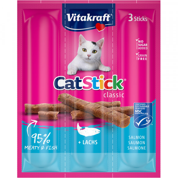 Vitakraft Cat Stick mini Lachs 3 x 18 g