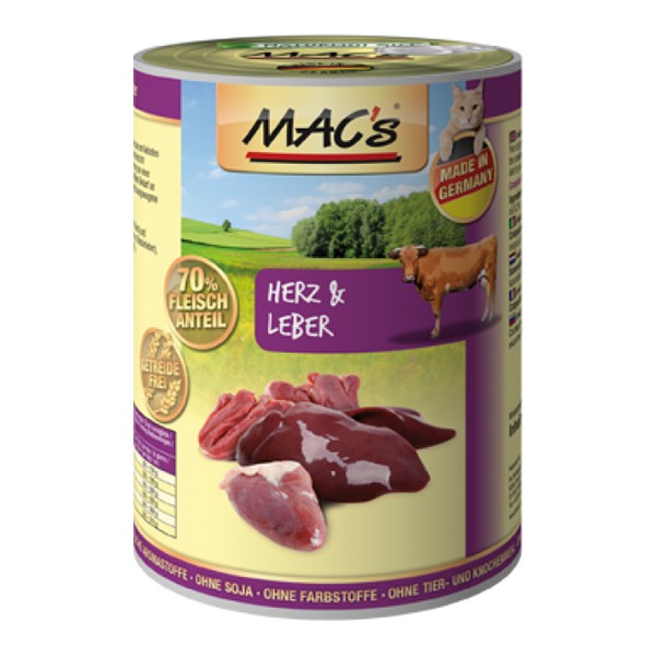 MAC’s Cat Herz & Leber 400 g Dose