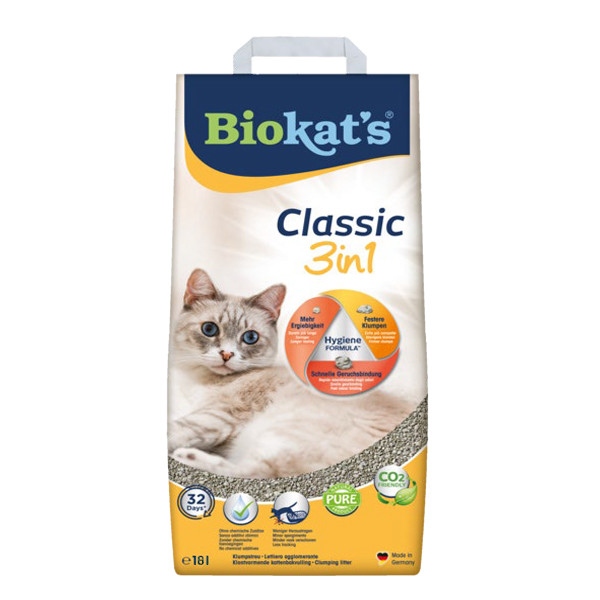 Biokats Classic 3in1 Katzenstreu (klumpend) 18 Liter