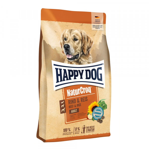 Happy Dog Naturcroq Rind & Reis 4 kg