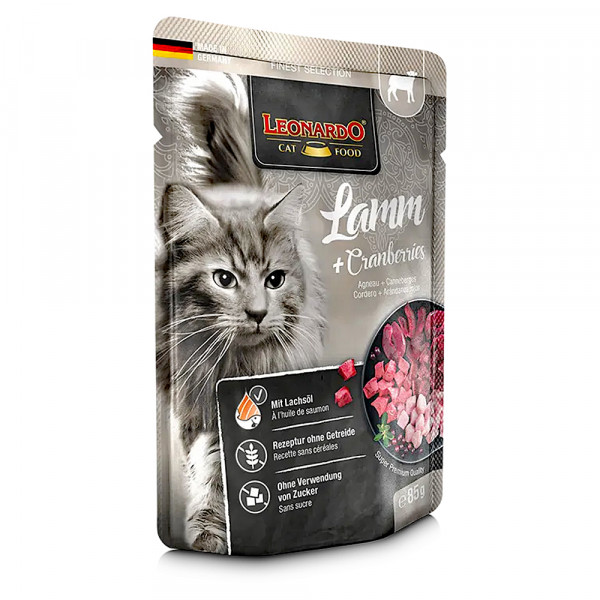 Leonardo FINEST SELECTION Lamm & Cranberries 85 g (Frischebeutel)