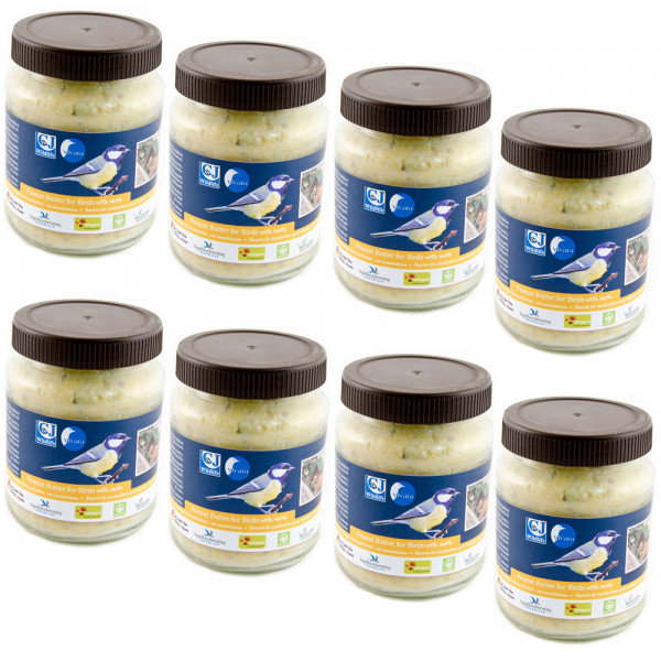 Erdnussbutter für Vögel mit Nussstückchen 101770815 8 Gläser im SPARKARTON je 330 g