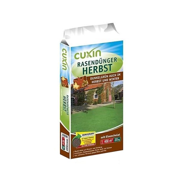 Cuxin Rasendünger Herbst 20 kg für 400 m² Cuxin Rasendünger