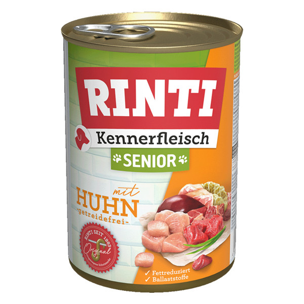 Rinti Kennerfleisch Senior mit Huhn Dose 400 g getreidefrei