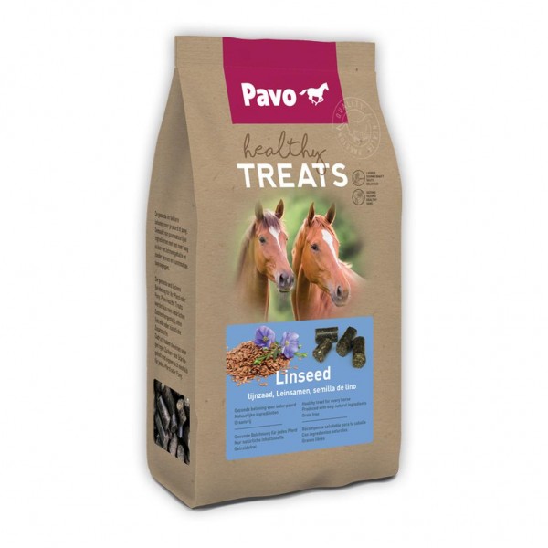 Pavo Healthy Treats GESUNDE UND SCHMACKHAFTE PFERDELECKERLIS Leinsamen 1 kg