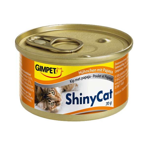 Gimpet Shiny Cat mit Hühnchen und Papaya 70 g