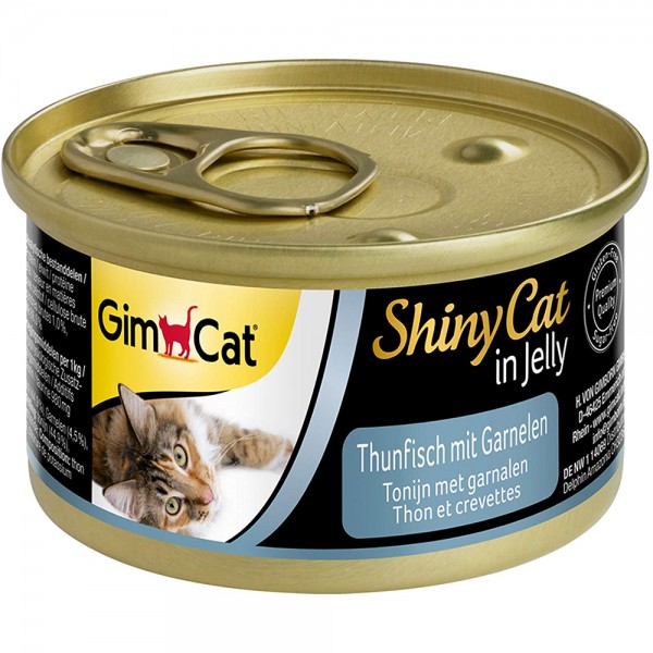 Gimpet Shiny Cat mit Thunfisch und Garnelen 70 g